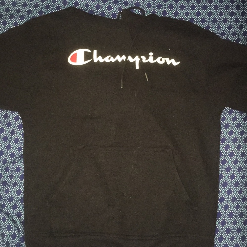 black champion hoodie/ worn once